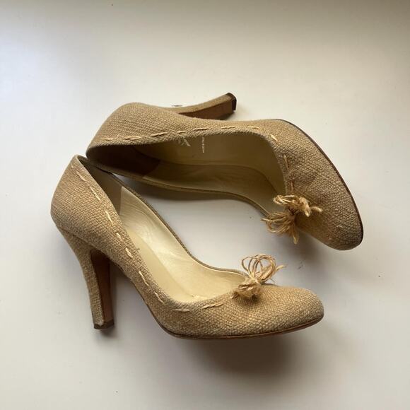 Prada tweed heels brown tweed - Picture 5 of 7